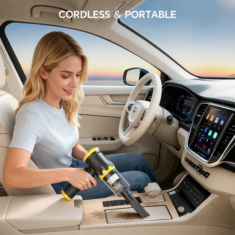 G2 Car Vacuum: 20000Pa Powerful Cordless 4-in-1 Mini Cleaner