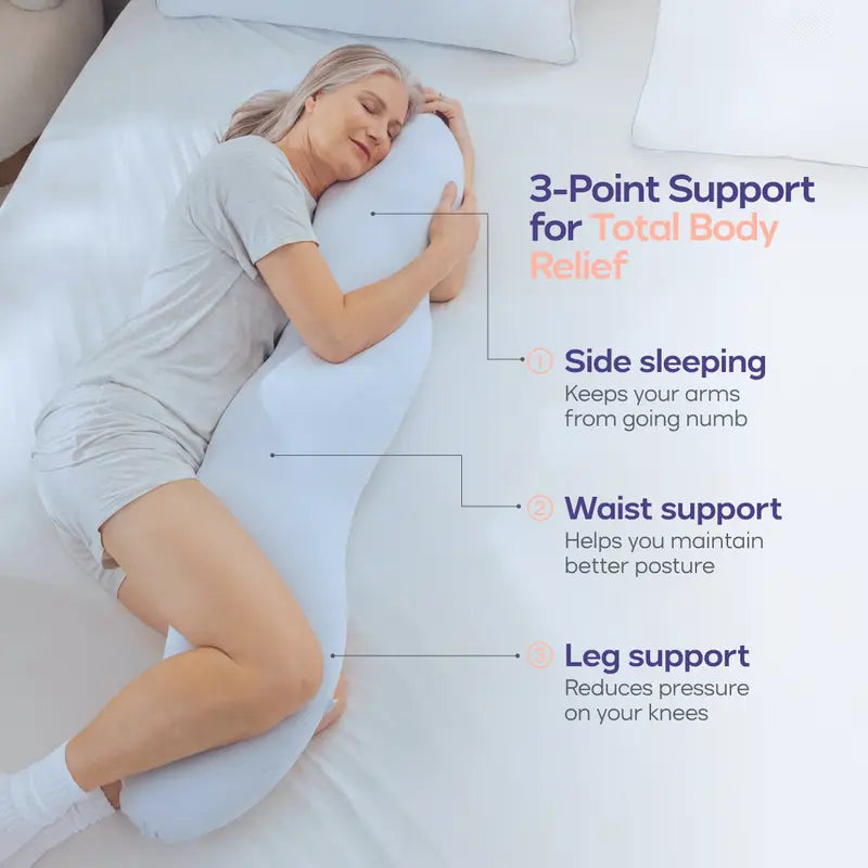 Full Body Ergonomic Pillow - Cooling Support