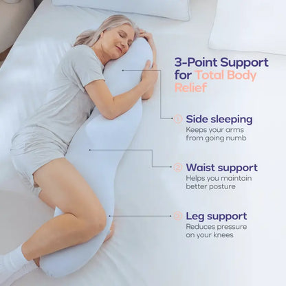 Full Body Ergonomic Pillow - Cooling Support